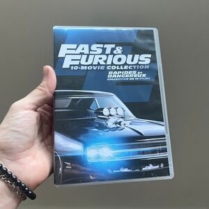 Fast & Furious 10-Movie Collection DVD Set Action Street Racing Vin Diesel 2023